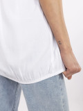 White Blouse with V Neck