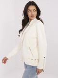 Elegant Transitional Jacket in Ecru