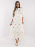 Oversize Maxi Dress with Embroidery