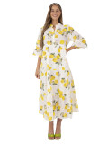 Oversize Maxi Dress with Embroidery