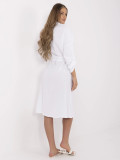 White Summer Dress with Long Sleeves
