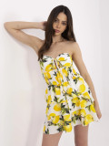 Flared Summer Dress in Ecru