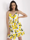 Flared Summer Dress in Ecru