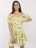 Flared Summer Dress in Ecru