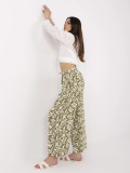 Eco-Friendly Wide Leg Pants in Olive Green