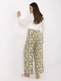 Eco-Friendly Wide Leg Pants in Olive Green