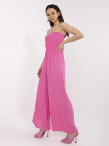 Pink Jumpsuit with Wide Legs