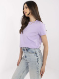 Stylish Purple Short Sleeve T-Shirt