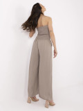 Stylish Beige Sleeveless Jumpsuit