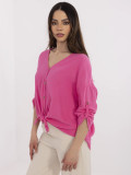 Fluorescent Pink Blouse