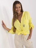 Yellow Hooded Blouse