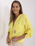 Yellow Hooded Blouse