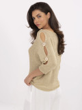 Elegant golden sweater