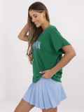 Stylish Green Short Sleeve T-Shirt