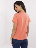 Stylish Orange T-Shirt with Application