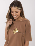 Stylish Short-Sleeve T-Shirt in Beige