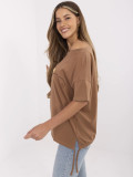 Stylish Short-Sleeve T-Shirt in Beige
