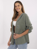 Stylish Khaki Shirt with Hood