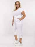 White Women's High-Waisted Pants