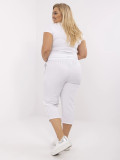 White Women's High-Waisted Pants