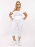 White Women's High-Waisted Pants