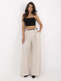 Beige Palazzo Pants