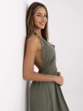 Flared Dress in Khaki
