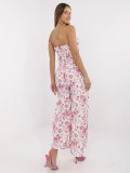 Floral Jumpsuit in Ecru