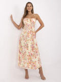 Floral Midi Dress with Straps