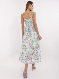 Floral Midi Dress with Straps