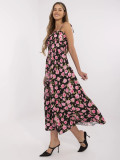 Floral Midi Dress with Straps