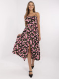 Floral Midi Dress with Straps