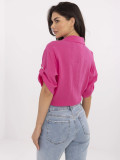 Pink Blouse with 3/4 Sleeves