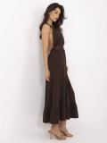 Dark Brown Flared Dress