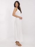 Maxi Dress with Belt in Ecru