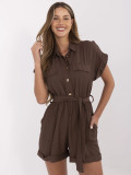 Elegant Brown Jumpsuit
