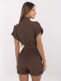 Elegant Brown Jumpsuit