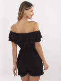 Stylish Black Jumpsuit with Ruffles