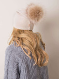 Beige Winter Hat RUE PARIS