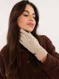 Beige Gloves with Warm Lining