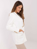 White elegant blazer with lining and pockets