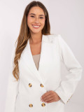 White elegant blazer with lining and pockets