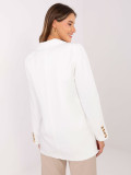 White elegant blazer with lining and pockets