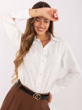 Elegant White Shirt with Application