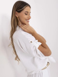 White Blouse with 3/4 Sleeves
