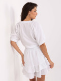 White Short Sleeve Set