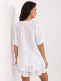 White Short Sleeve Set
