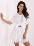 White Short Sleeve Set