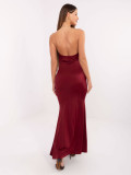 Elegant Bordeaux Maxi Dress