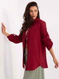 Stylish Bordeaux Shirt with Long Sleeves